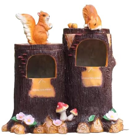 Cubos de Basura Bote De Basura De Dibujos Animados Al Aire Libre, Cubo De Basura De Decoración De Paisaje De Plástico De Fibra De Vidrio Con Escultura De Animal, Fácil De Instalar Y Limpiar ( Size : 1