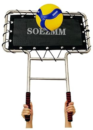 SOEZmm Volleyball Blocker Pro SPL2T – Trainingshilfe für Blocken, Angriffe & Trefferplatzierung – Robuster Einteiler aus Stahl mit elastischem Netz – Leicht & Tragbar