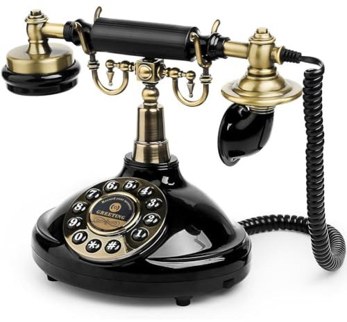 Audio Guest Book Telefono Matrimonio, Retro Rotary Telefono Personalizzato Audio Messaggi Audio Libro, Voicemail Messaggio Classico Guest