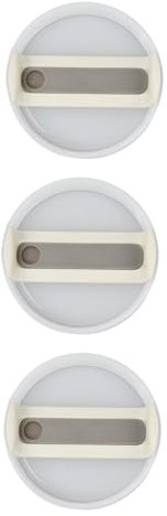Litinliv Tapas de Vaso, 3 Tapas Plásticos de Repuesto para Vaso sin Fugas de 40 Onzas, Tapas Reutilizables a Prueba de Fugas, Tumbler Lid Accesorios Adecuadas para Viajes y Actividades, Blanco