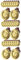 Yardwe 30 Stk Weihnachts spiele Gold Kindermedaille Goldmedaille pokale für kinder für kinder Kinderspielzeug Gedenkmedaillenanhänger hängende Lanyard-Medaille Polyester