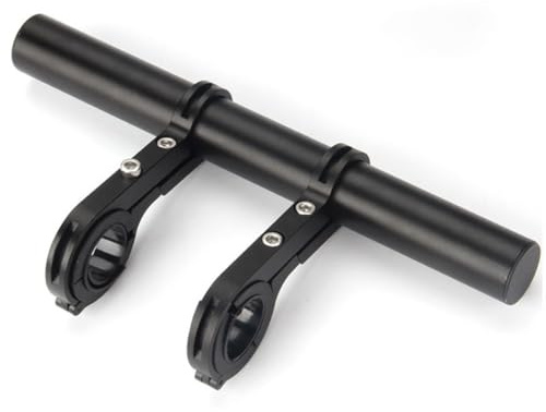 Estensione del Manubrio Della Bicicletta, 30 cm Estensore Manubrio Bicicletta con Cacciavite, Bici Prolunga Staffa con Doppie Morsetti, Bicicletta Manubrio Accessori in Lega di Alluminio (Nero)