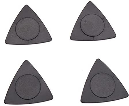 ERINGOGO 20 Stück Folk Gitarrenplektren Dreieck Aus Abs Material Schwarz Rutschfest Gitarren Zubehör