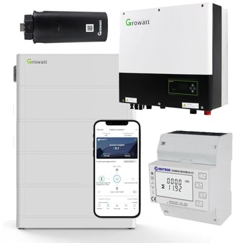 GROWATT SPH7000TL3-BH-UP 0% MwSt §12 III UstG 7kW Hybrid Wechselrichter mit 10.2kWh Solarspeicher-Set