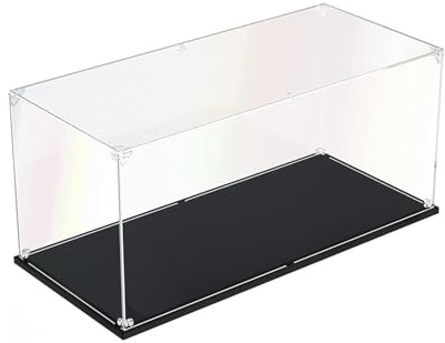 Acryl Transparenter Staubdicht Vitrine 3mm, Große Display Boxen für Lego Rokr Roilfe Bilibili POP Mart Modell Puppen (1, 45x25x20cm)