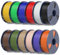 SUNLU 12KG PLA+2.0 Filament, Upgrade PLA Plus 3D Drucker Filament,1KG Spule, 12KG in Total, Schwarz+Weiß+Rot+Kleinblau+Grün+Hellgelb+Sonnenorange+Lavendelviolett+Beige+Wood(Oak)+Olivgrün+Kaffeebraun