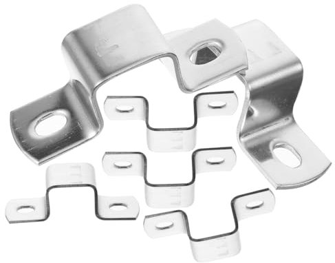 Uonlytech 6 Stück U-förmige Edelstahl 304 Rohrklemmen Robuste Vierkantrohrhalterungen Korrosionsbeständig Hohe Tragfähigkeit Vielseitig Einsetzbar Für Rohrbefestigung Und Holzbearbeitung