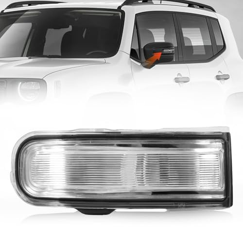 Anlseiod Rechts Blinker Spiegel für Jeep Renegade SUV 2014-2022 Fahrerseite Blinker Seitenspiegel OE 71779557