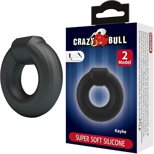 Crazy Bull Men's Kayke - Modell 2 Penisring Black 5 cm