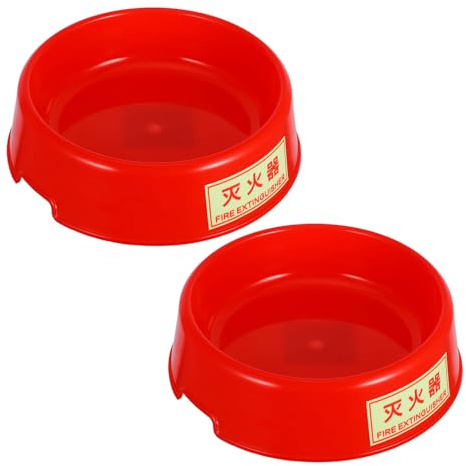 GALPADA Socle Phosphorescent pour Extincteur 5-8 Kg Lot de 2 Supports en Plastique Résistant Compatible Voiture Maison et Extérieur Support de Fixation Sécurisé pour Rangement