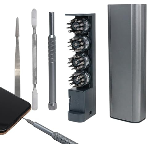 Elektronisches Schraubendreher-Set – magnetisch und tragbar – Reparaturwerkzeug mit Mini-Schraubendreher für PC, für Computer, elektronische Geräte, Telefon, Uhr, Kamera, PC, Laptop, Türklingel