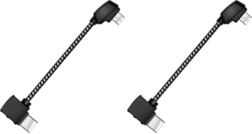 LYONGTECH Micro AB auf USB C 9.3CM Kabel für Mavic Mini, Mini SE,Mavic 2 Pro/Zoom,Mavic Air,Mavic Pro Fernbedienung, OTG Handy Controller Drohne Zubehör (USB-C Anschluss) (Packung mit 2)