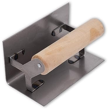 Truelle d'angle intérieur Marshalltown à rayon carré, en acier, pour les plaquistes et les plâtriers Dimensions : 127x64 mm