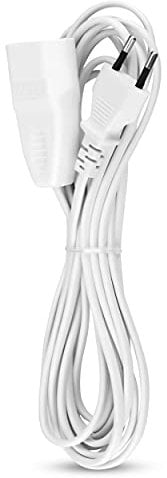 REV Verlängerungskabel - Verlängerung für Eurostecker 5m, max.580W, 2,5A, weiß
