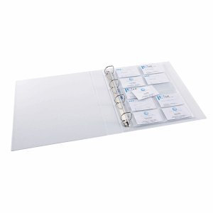 Elba Visitenkartenringbuch-Hülle A4 PP 90my glasklar VE=10 Stück