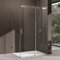 doporro Duschkabine Schiebetür Dusche Eckdusche 75x140x195cm Duschabtrennung mit Schiebetür ESG-Sicherheitsglas Klarglas 4-Punktbefestigung inkl. beidseitiger Easy-Clean-Beschichtung Ravenna17-2