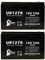 2x Pack - Replacement for Kung Long WP7.2-12 Battery - Compatible UB1270 Universal Sealed Lead Acid Battery (12V 7Ah 7000mAh F1 Terminal AGM SLA) - Includes 4 F1 to F2 Terminal Adapters