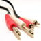 kenable Twin 6.35mm MONO Jack Plugs to RCA Phono Plugs OFC Audio Cable 1m