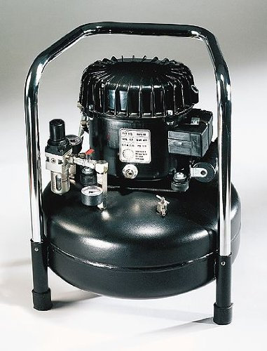 Werther P30-TC 220V Ultra-Quiet Oil-Lubricated Air Compressor, 1.05 cfm/0.93 gal Tank; 220V