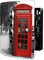 banjado Design Schlüsselkasten aus Edelstahl für 10 Schlüssel/Schlüsselbox zur Schlüsselaufbewahrung 24 x 21,5 x 7cm groß mit praktischem Magnetverschluss/Motiv London Red Telephone