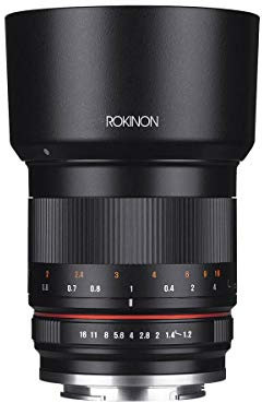 Rokinon Obiettivo con messa a fuoco manuale da 50 mm f/1.2 per fotocamere mirrorless Sony E Mount Nex Series - Nero