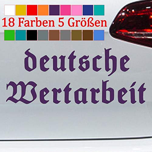 Deutsche Wertarbeit GER Aufkleber Made in Germany altdeutsch 18 Farben 5 Größen