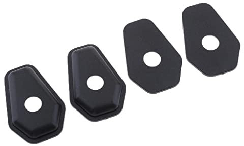 Homyl 4pcs Turn Signal Adapters Spacers for Suzuki GSXR 600 750 Light Indicators Front or Rear (Black)