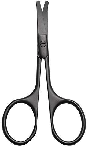 Nasenhaarschere Nasenhaarschneider mit Edelstahl Abgerundeter Spitze SCHERE Friseur Schere Bartschere