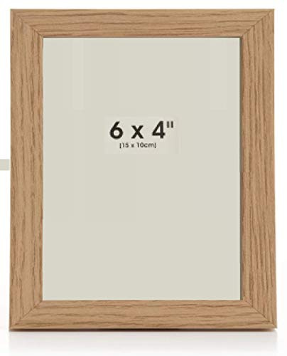 Set of 2-4x6'' Photo Frame Glass Front Brown Picture Frames Certificate Posters Portrait Modern Picture Hang Hook Frame Display For Home Office Classic Wall Decor