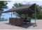 CONCEPT USINE | Estor Banne Manual Doble Pendiente 4 x 3 m | ISEO Gris | Lona de poliéster Repelente al Agua | Protección UV | Ajuste práctico con manivela | Estructura de Aluminio Ligera y Robusta