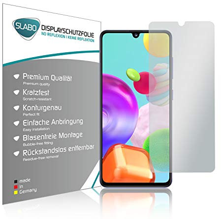 Slabo 4 x Displayschutzfolie für Samsung Galaxy A41 Displayfolie Schutzfolie Folie Zubehör No Reflexion MATT