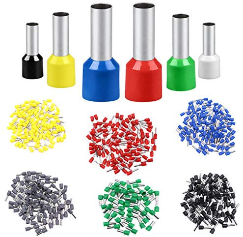 Lot de 100 manchons isolants pour câbles et torons en cuivre étamé (25 mm² brun)