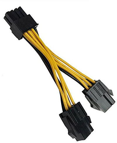 Zahara PCIE VGA Grafikkarte Stromkabel für NVIDIA Dual 6 Pin Buchse auf 8 Pin Stecker