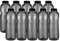 Kavodrink Lot de 10 gourdes en Tritan - 1 l - Noir - Sans BPA - 1000 ml