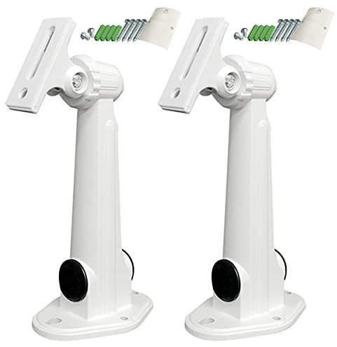 Wall Mount Camera Bracket Stand TAIZER 2pieces Adjustable Universal Wall Ceiling Mounts Aluminum 360° CCTV Surveillance Camera Bracket Wall Mount Camera Home Surveillance System Support Stand
