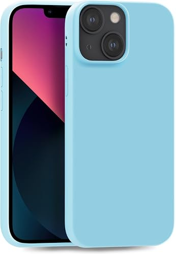 MyGadget Hülle kompatibel mit iPhone 13 - robuste Handyhülle TPU Case Slim Silikonhülle - Back Cover Kratzfest Schutzhülle matt Türkis