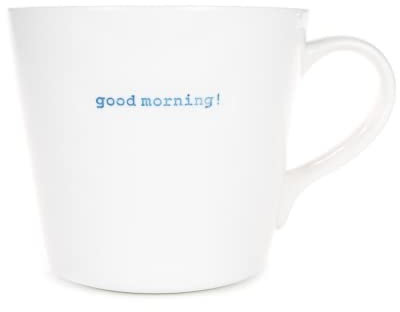 XL Statement Henkeltasse Good Morning Blau 500 ml Keith Brymer Jones Word Range Kaffee-Tasse