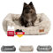 HS-Hundebett® Kuschelbett Deluxe Exklusiv XS (50x70 cm) – Orthopädisches Hundebett mit Memory Foam & Anti-Rutsch – Waschbar – Sand – Made in DE