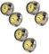 générique 6 Pièces Montre Anneau Montre Mini Bague Montre ? Bagues pour Femmes Montre Digitale pour Femme Montre Au en Cours D'exécution Montres Homme Métal Sterling Midi