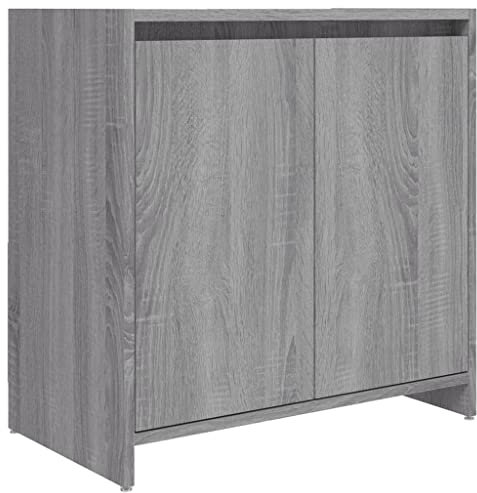 vidaXL Badschrank, Waschtischunterschrank mit viel Stauraum, Schrank für Badezimmer, Badezimmerschrank Waschtischunterschrank, Grau Sonoma Holzwerkstoff