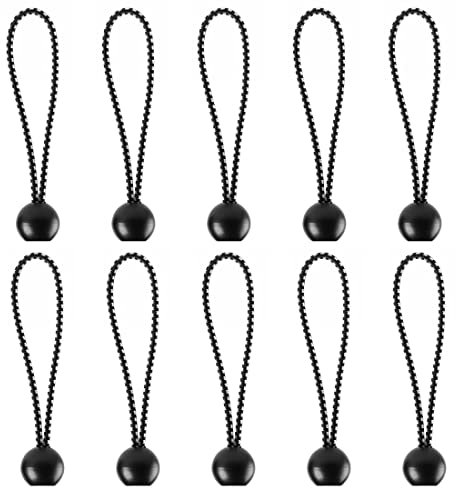 10 Piezas Tensores Elasticos, Tensor Bola, Tensores Profesionales con Bola, Tensor de Goma, Tensores Elasticos con Bola, Tiendas de Campaña, Elásticas, Para Acampar, Banner, Lonas, Cortinas de Jardín