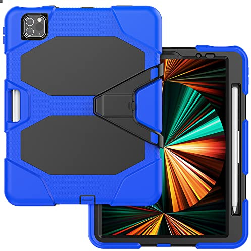 Lobwerk 3in1 Schutzhülle Displayschutz Stativ für Apple iPad Pro 11 2020/2021/2022 Air 4 Cover Case hybrid Outdoor Tasche Case