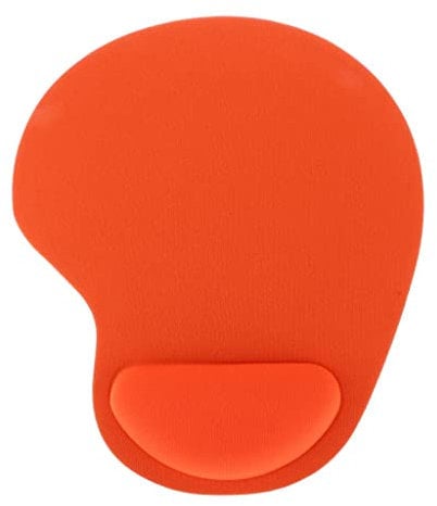 Tiuimk Tapis de souris orange avec repose-poignet – Design fin | Ergonomique | Suivi précis | Surface non réfléchissante