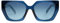 SOJOS Occhi Di Gatto Occhiali Da Sole Per Donna Grandi Retrò Vintage Quadrati Protezione UV Occhiali SJ2205 Con Blu scuro/Blu