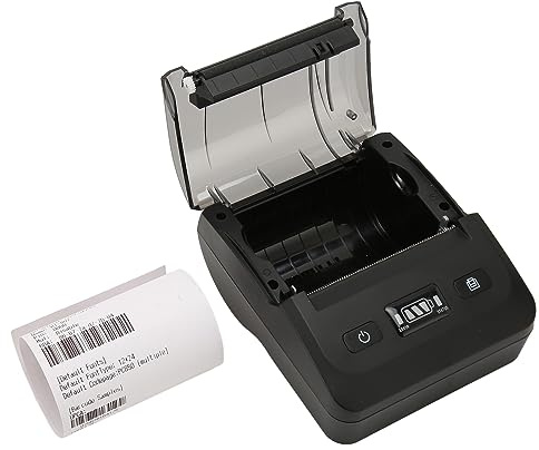 ciciglow 80-mm-Thermodrucker mit BT4.2-Anschluss, 50–80 Mm/s Druck, ESC POS-kompatibel, Typ C, 100–240 V (EU-Stecker)