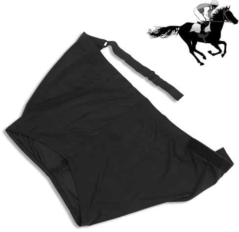 HERCHR Horse Shoulder Guard, Stretch Anti Rub Bib Chest Saver Wither Protector Stretch Horse Shoulder Guard High Elastic Fabric Horse Shoulder Guard Protector for Horse Black