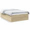 LAPOOH Bettgestell Sonoma-Eiche 140x200 cm Holzwerkstoff, Bett, Jugendbett, Schlafzimmer Bett, Bed Frame - 3280925