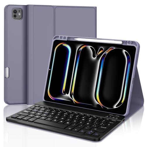 WINCHKING Custodia con Tastiera per iPad Pro 13 Pollici M5 2025/M4 2024 | Cover Bluetooth Magnetica Retroilluminata Tastiera per iPad Pro 13 (M5/M4, 2025/2024), QWERTY Italiano Layout, Nero
