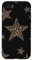 iPhone SE (2020) / 7 / 8 Leopard Cheetah Star Print On Black Trendy Women Girl Case