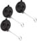 3 Pcs Bird Feeder Wall Hanging Window Suction Cup with Hanger Hook for Wind Chimes Plants